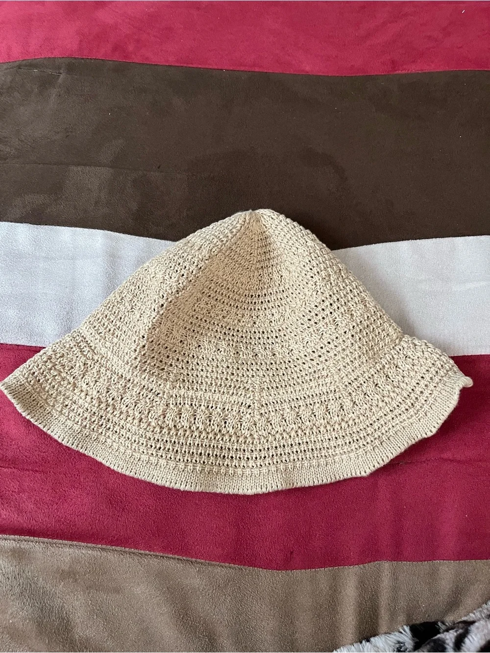 Woven Bucket Hat - Beige